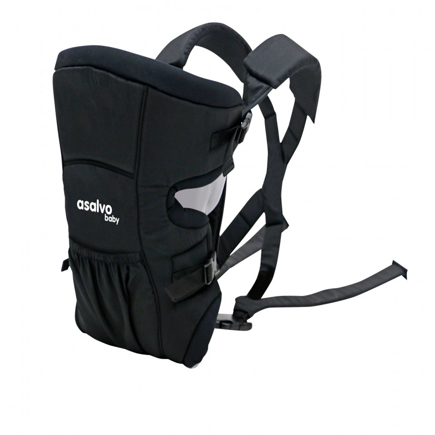 Marsupiu bidirectional Asalvo BABY CARRIER Black 2020 fotografia produsului