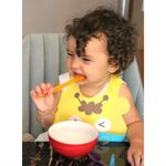 Baveta din silicon Soft Baby Bib (Culoare: Gri) fotografia produsului View 6 S