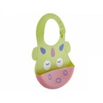 Baveta din silicon Soft Baby Bib (Culoare: Verde) fotografia produsului