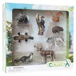 Set de 8 figurine pictate manual Woodlands fotografia produsului