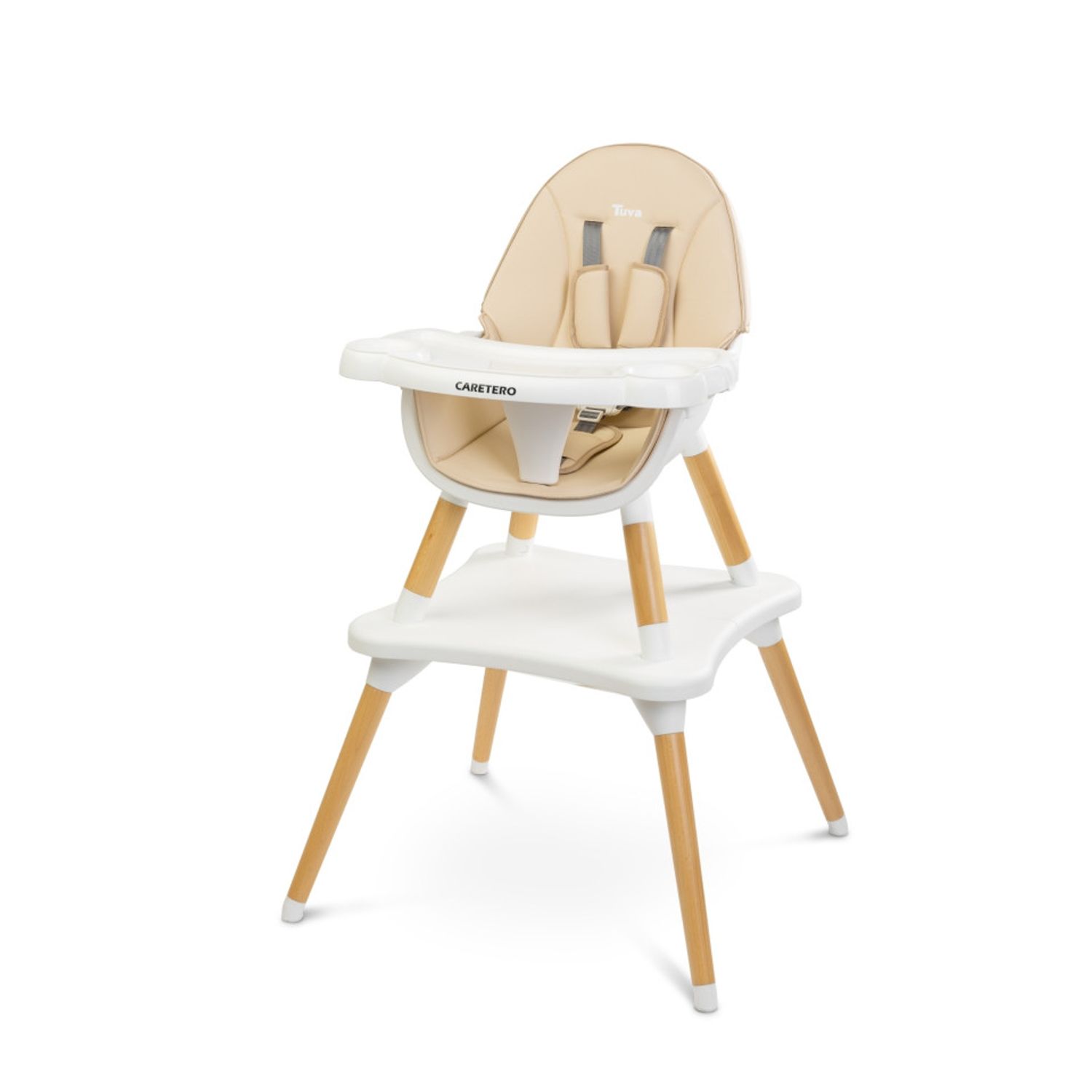 Scaun de masa transformabil Caretero TUVA Beige fotografia produsului
