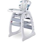 Scaun de masa transformabil Caretero HOMEE 2 in 1 Grey fotografia produsului