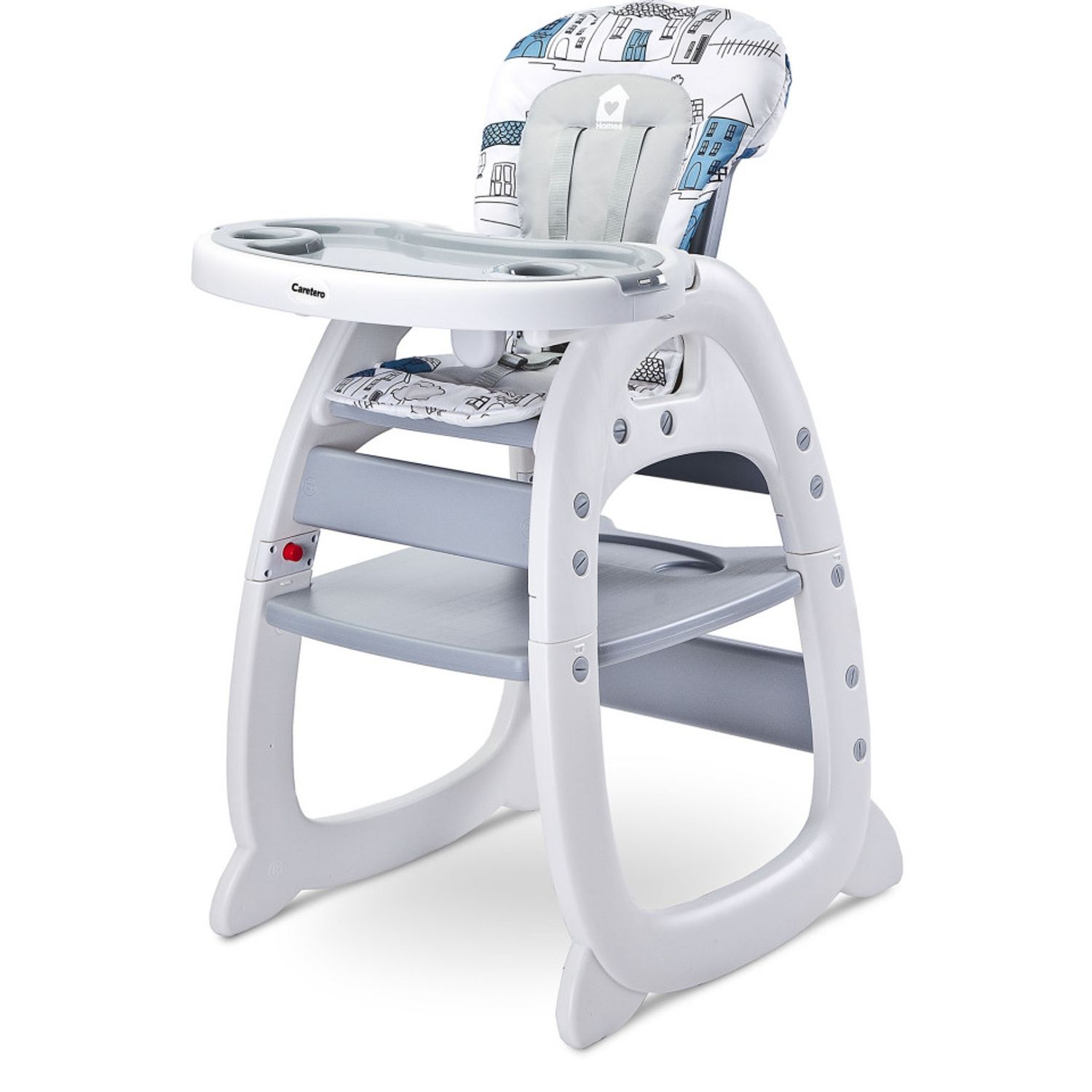 Scaun de masa transformabil Caretero HOMEE 2 in 1 Grey fotografia produsului