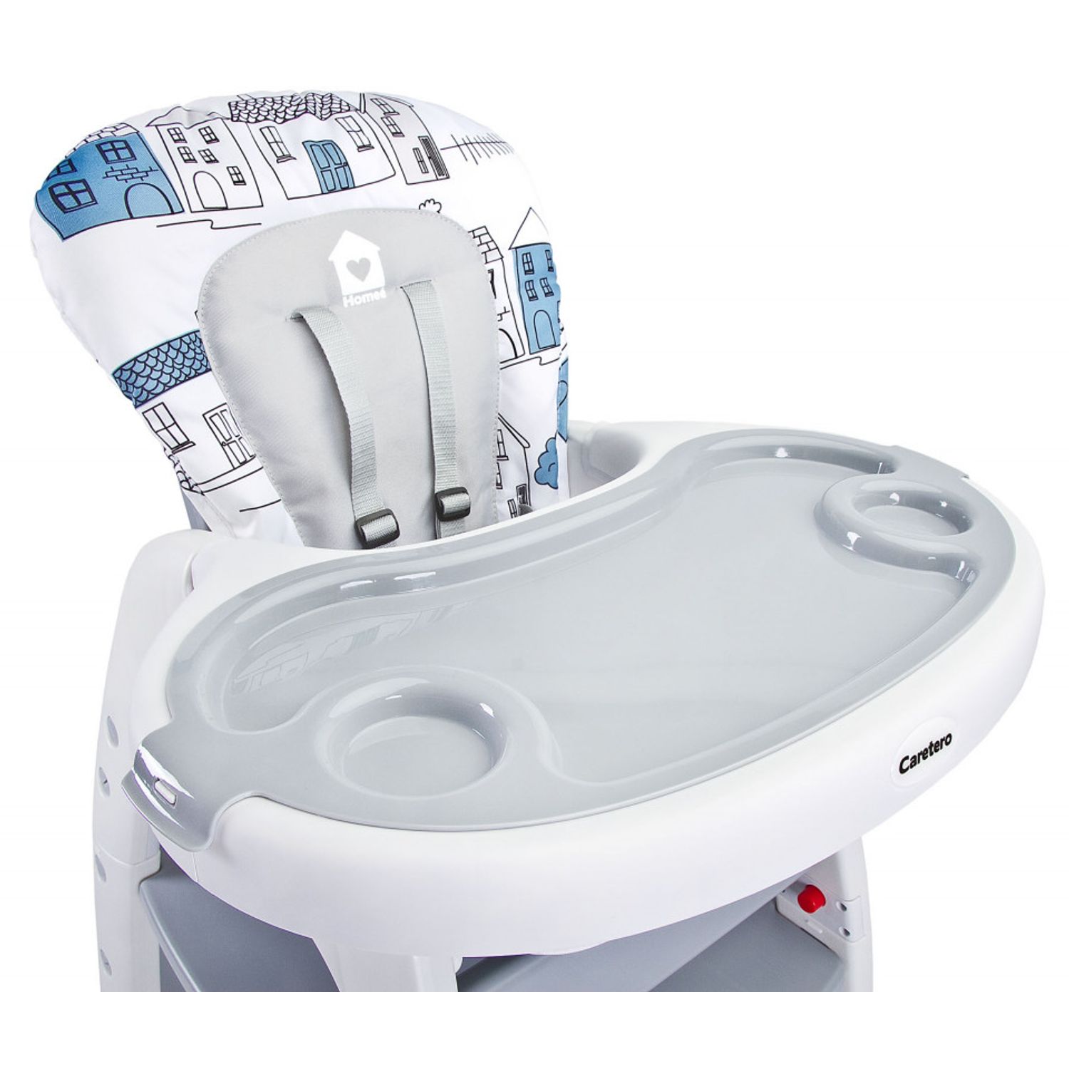 Scaun de masa transformabil Caretero HOMEE 2 in 1 Grey fotografia produsului View 3 L