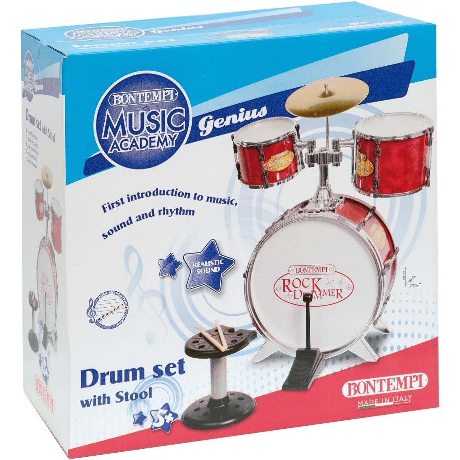 BONTEMPI SET TOBE DE METAL 4 PIESE ROSU fotografia produsului
