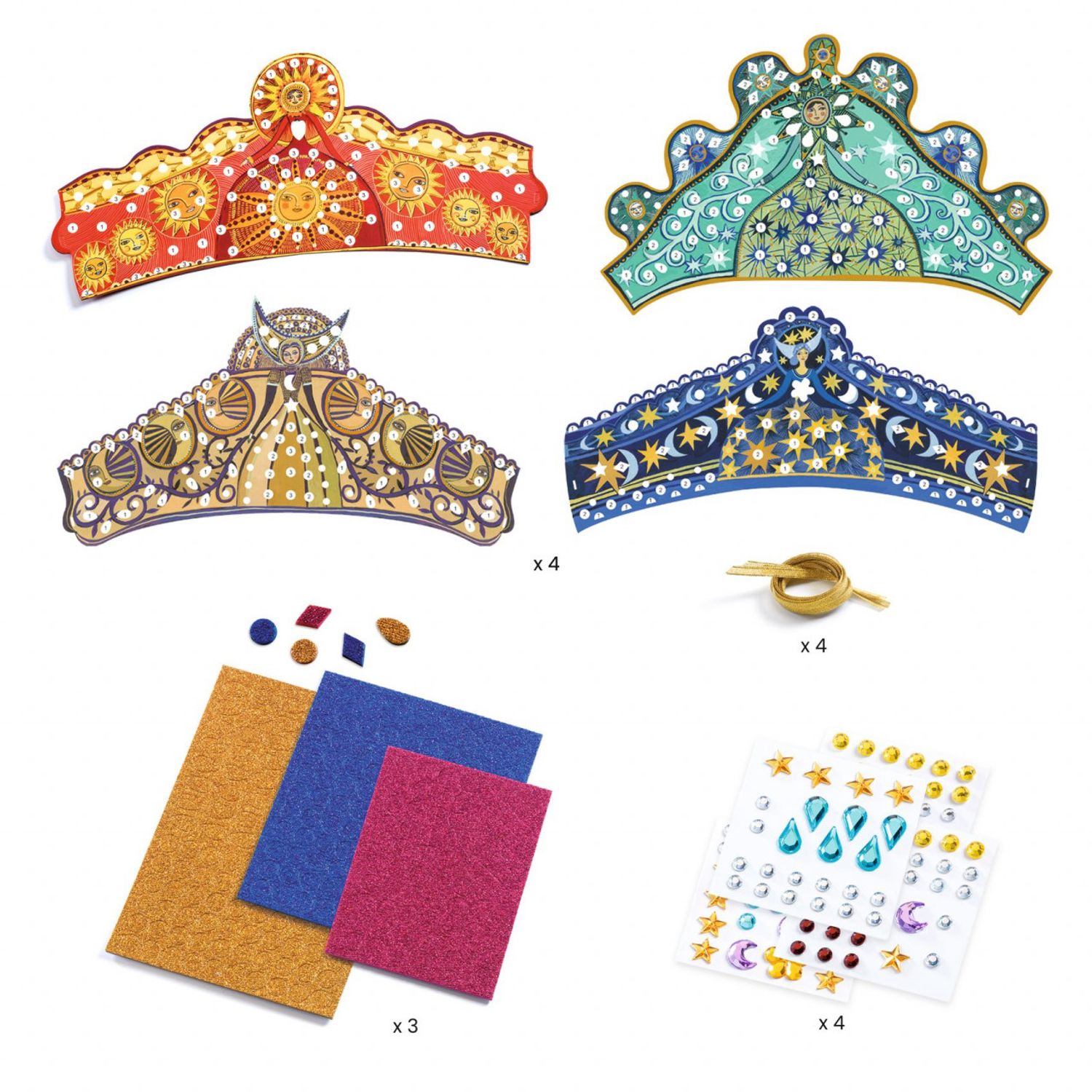 Set DIY Diademe, Djeco fotografia produsului View 3 L