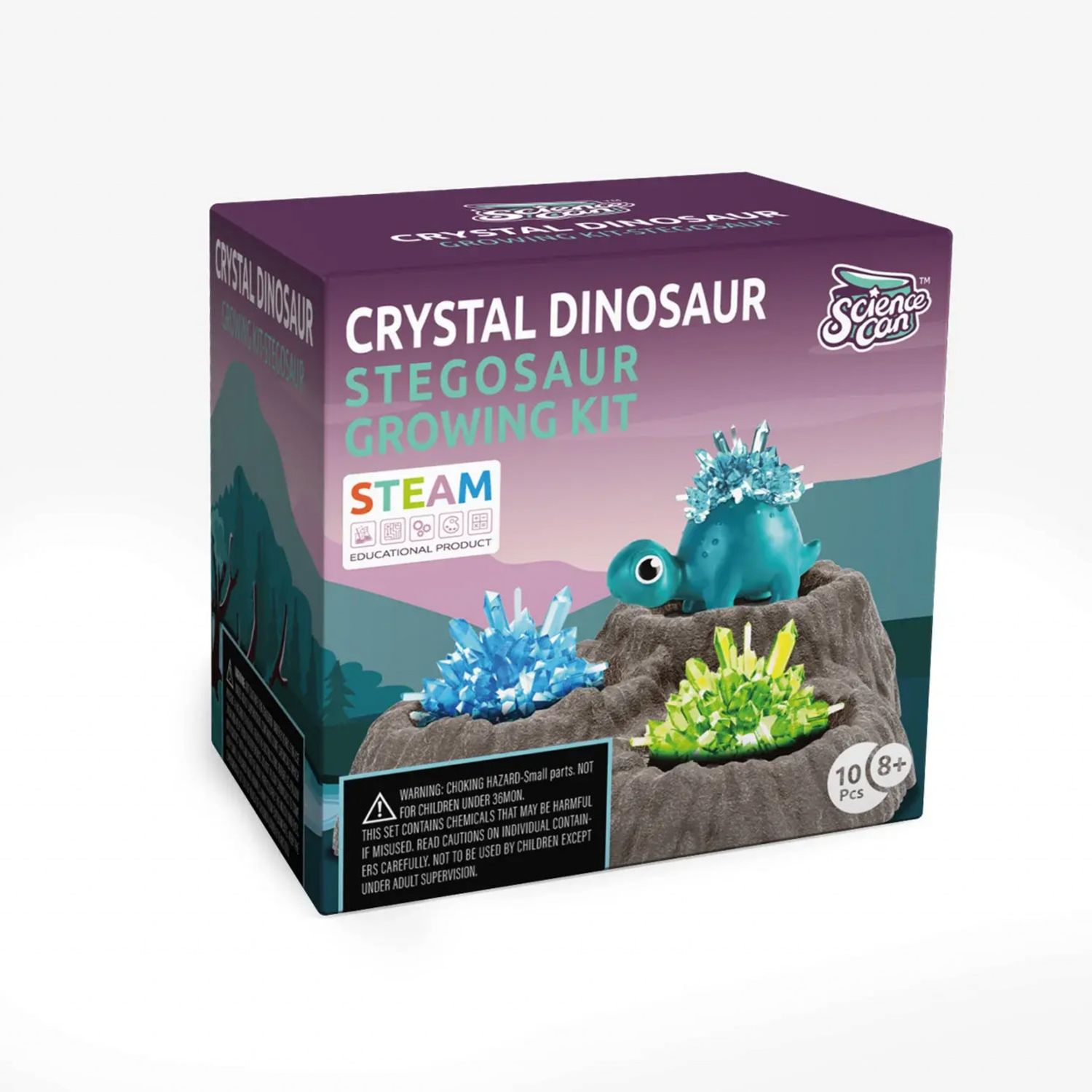 Set experimente - Cristal si dinozaur (Stegosaur) fotografia produsului
