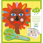 Set creativ cu autocolante Djeco, La coafor fotografia produsului