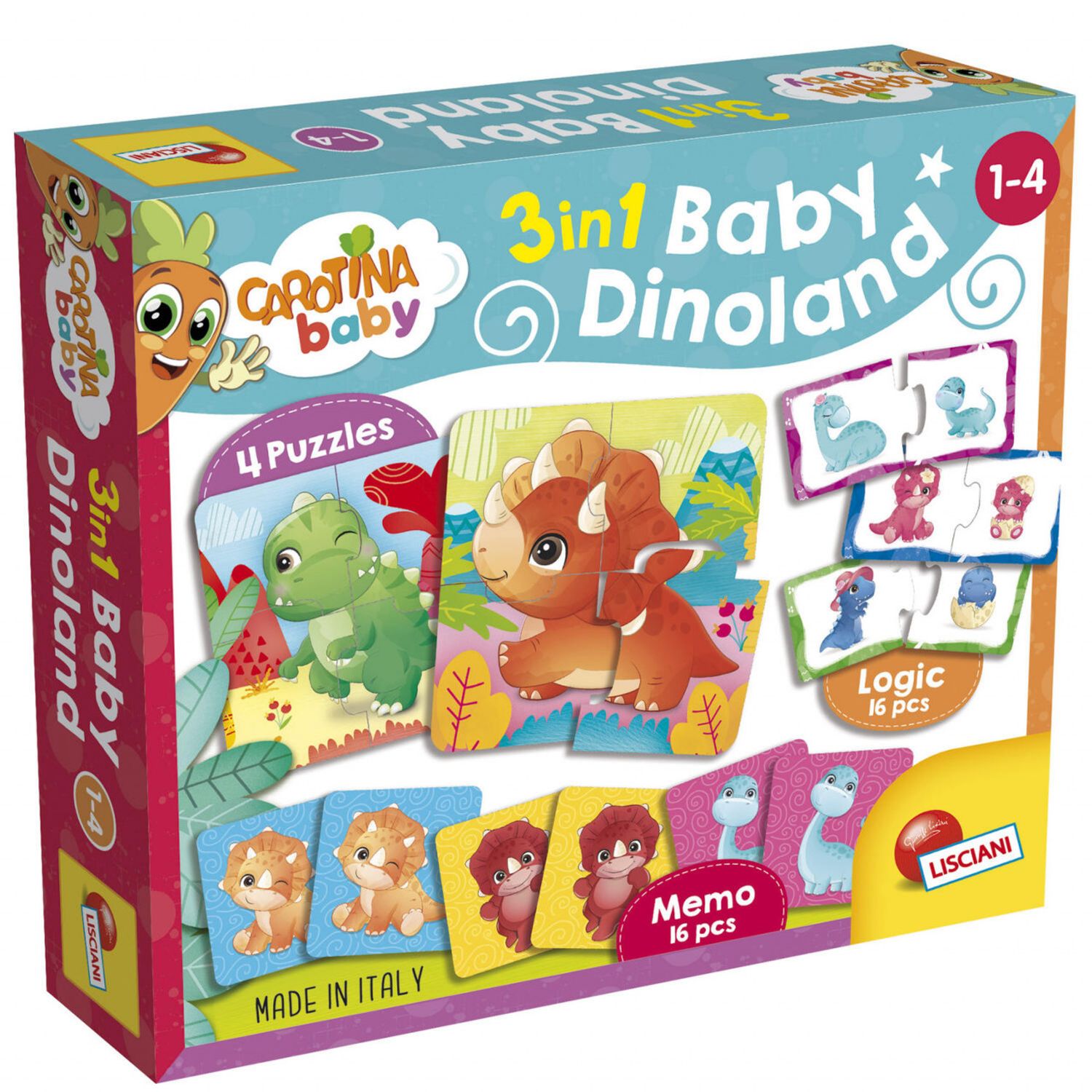 Joc potrivire 3 in 1 - Taramul dinozaurilor fotografia produsului