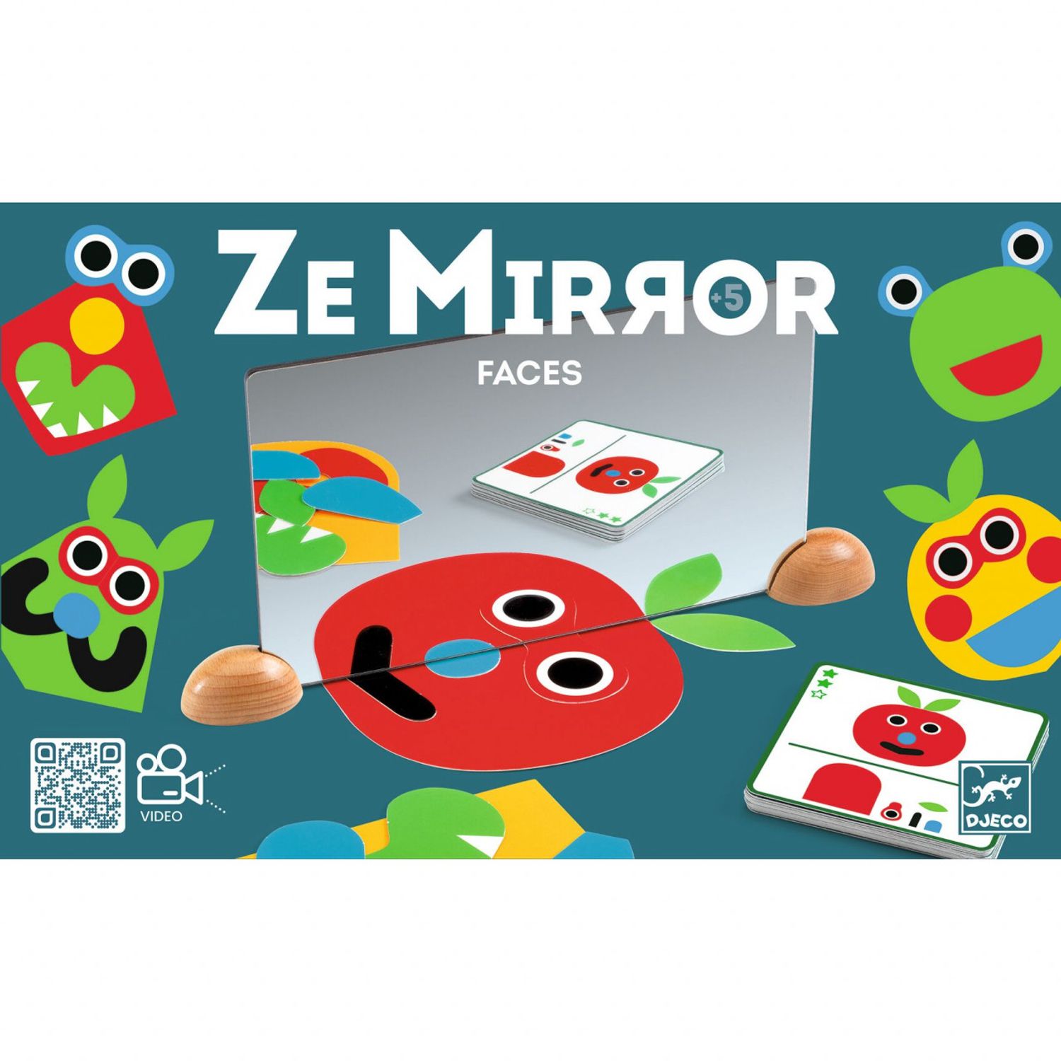 Set creativ cu oglinzi Djeco, Ze mirror Faces fotografia produsului