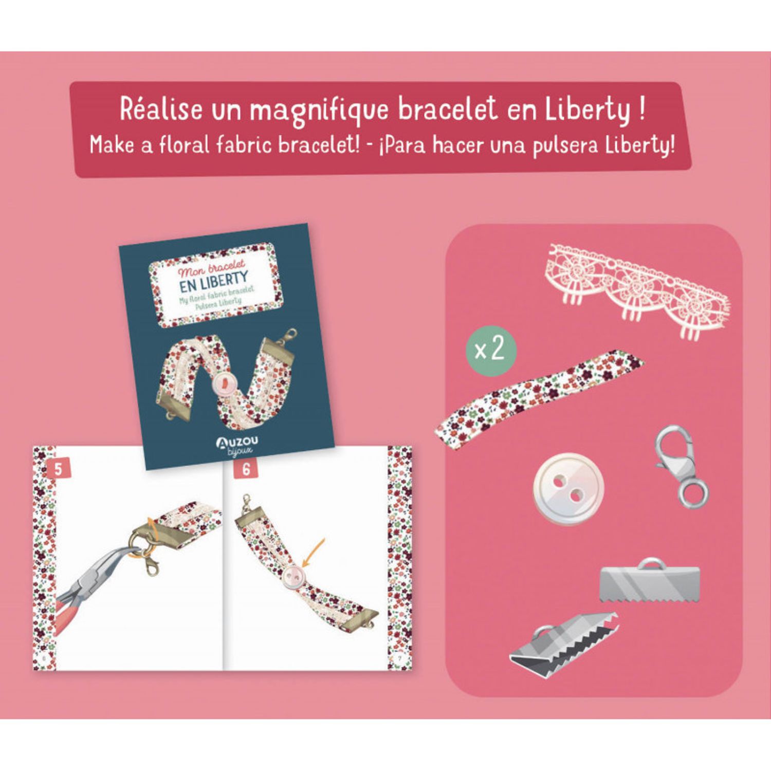 Set DIY Bratara mea delicata cu dantela fotografia produsului View 2 L