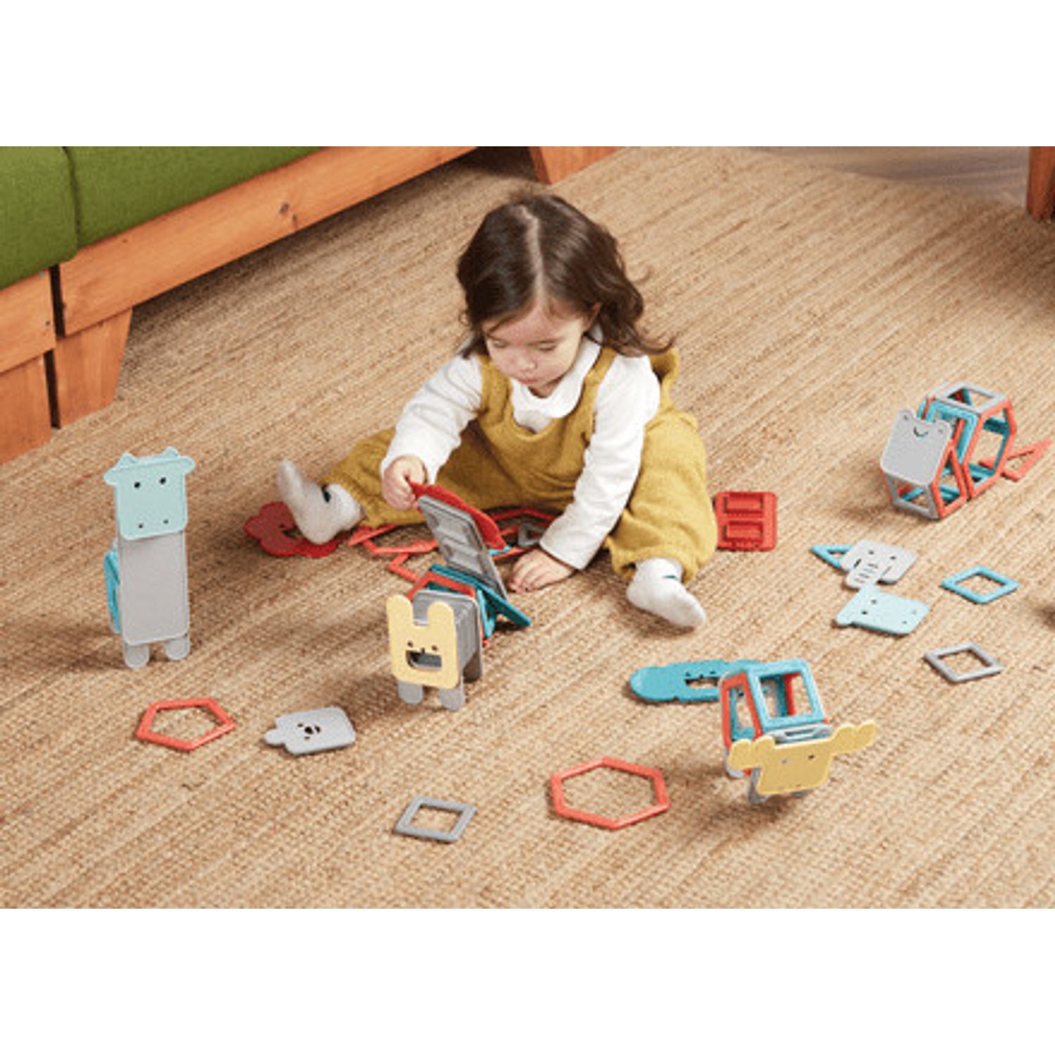 Joc de constructie magnetic Clicstoys Magformers - Animale, 40 piese fotografia produsului View 3 L