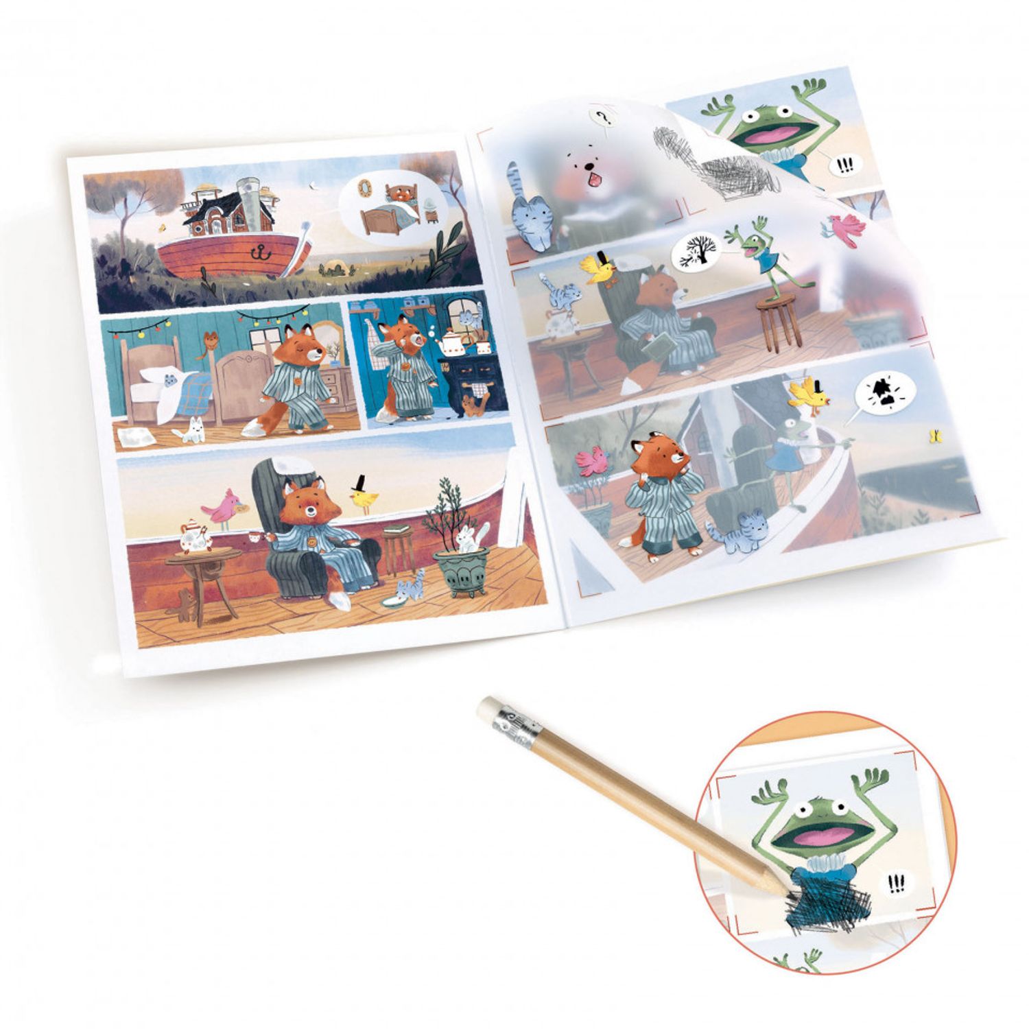 Set creativ Animatie Djeco, Pe barca fotografia produsului View 3 L