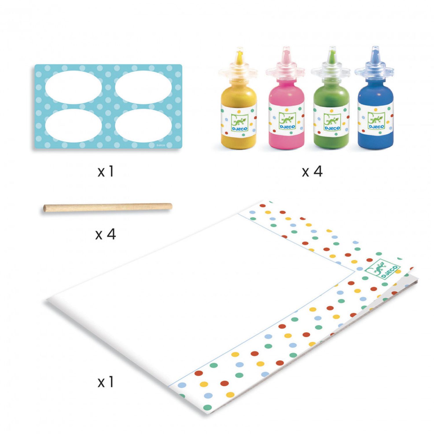 Atelier creativ cu buline Djeco, Pointillisme fotografia produsului View 3 L