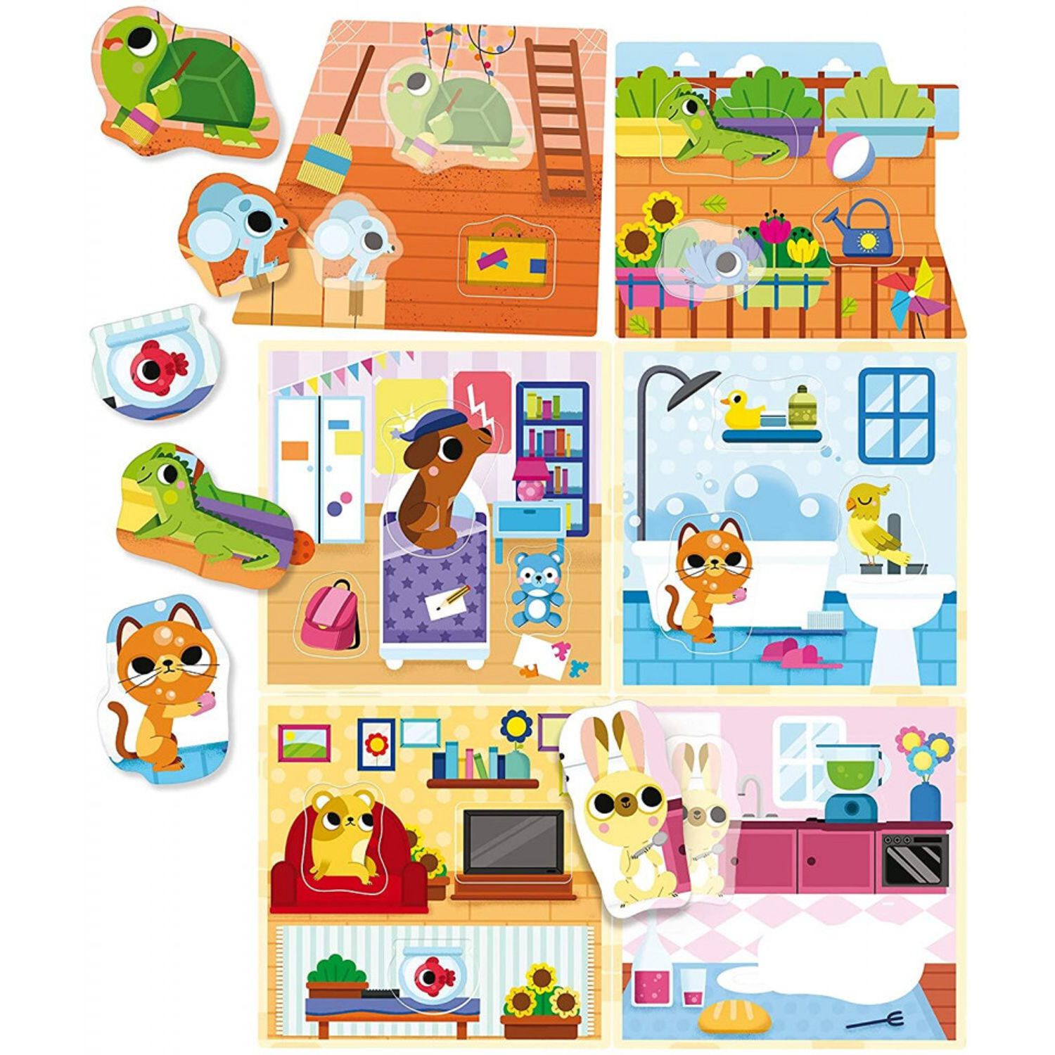 Joc Montessori - Casuta animalelor de companie fotografia produsului View 2 L