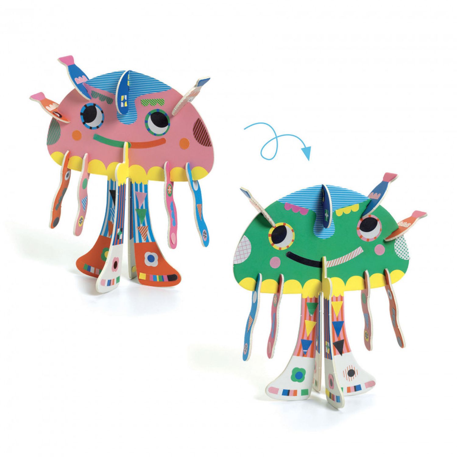 Set creativ Djeco, Animale 3D fotografia produsului View 2 L