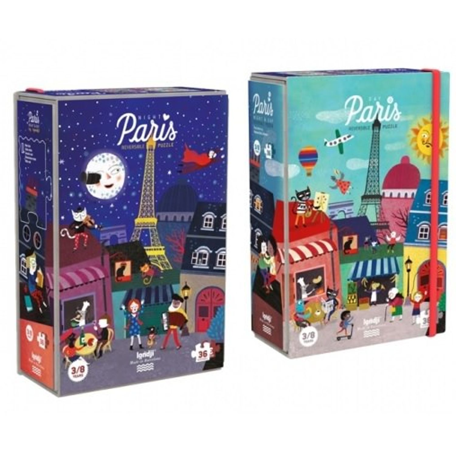Puzzle Londji Noapte si zi la Paris fotografia produsului