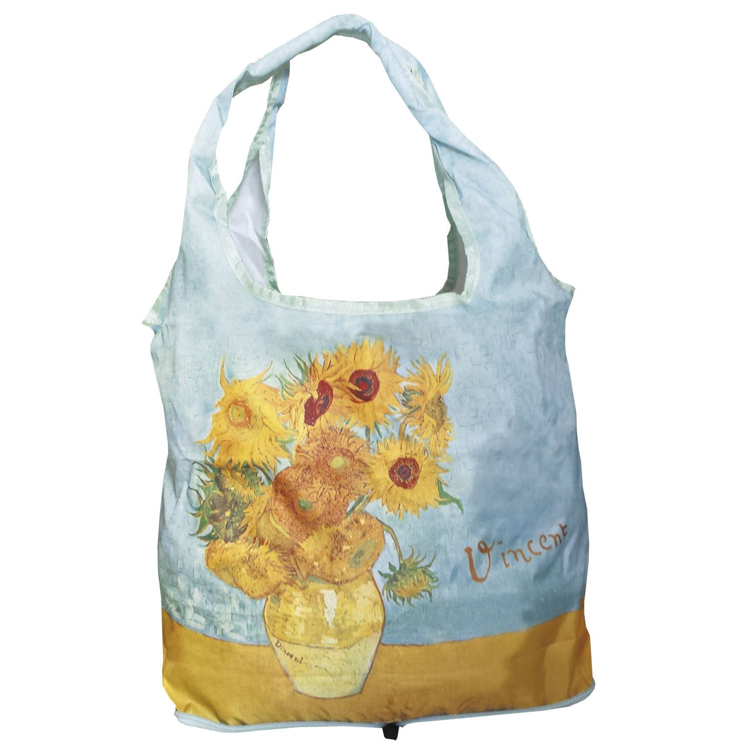 Sacosa textila Van Gogh Sunflowers fotografia produsului View 2 L