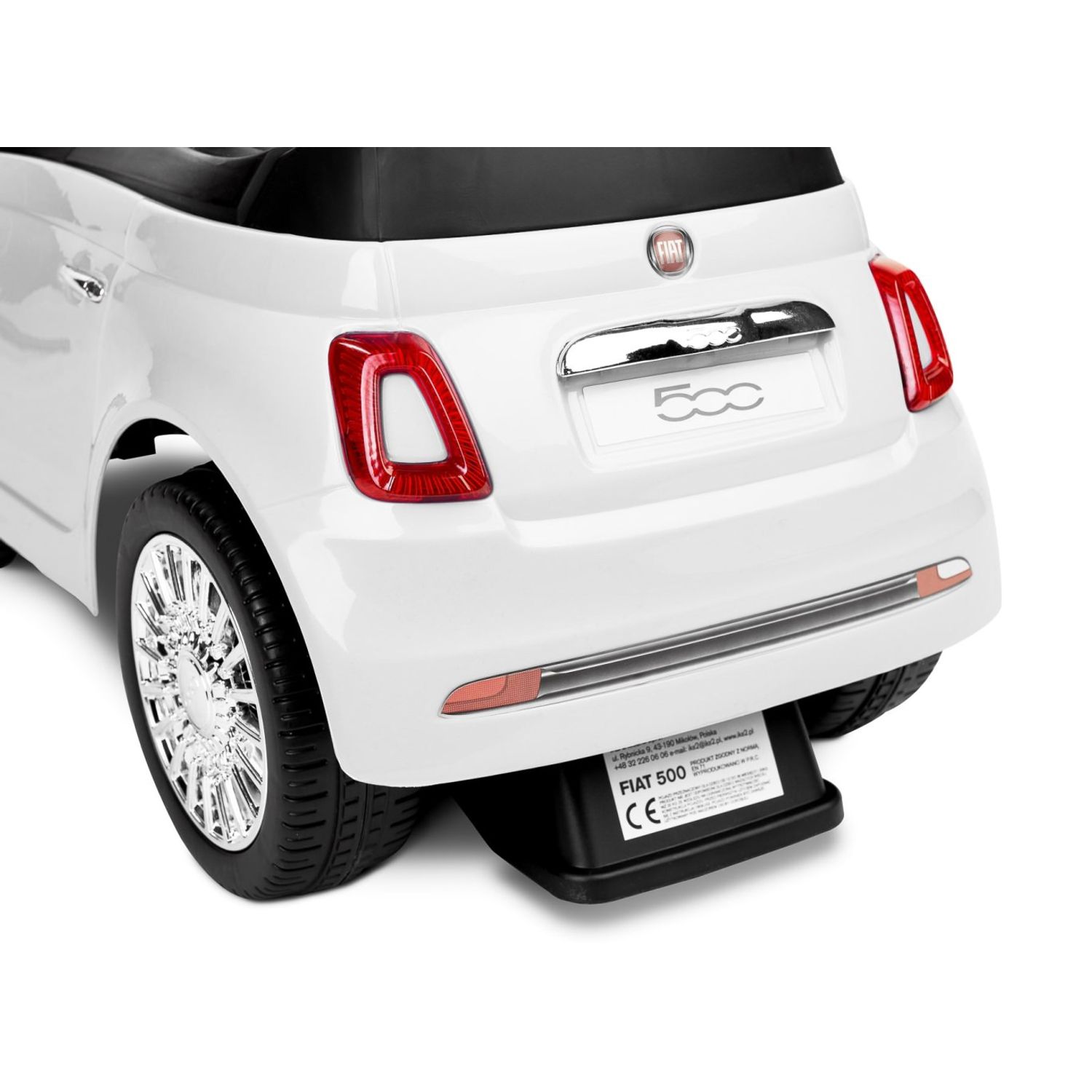 Jucarie ride-on Toyz FIAT 500 Alb fotografia produsului View 4 L