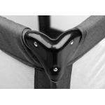 Tarc de joaca 83x83 cm Caretero Quadra Grafit fotografia produsului View 5 S