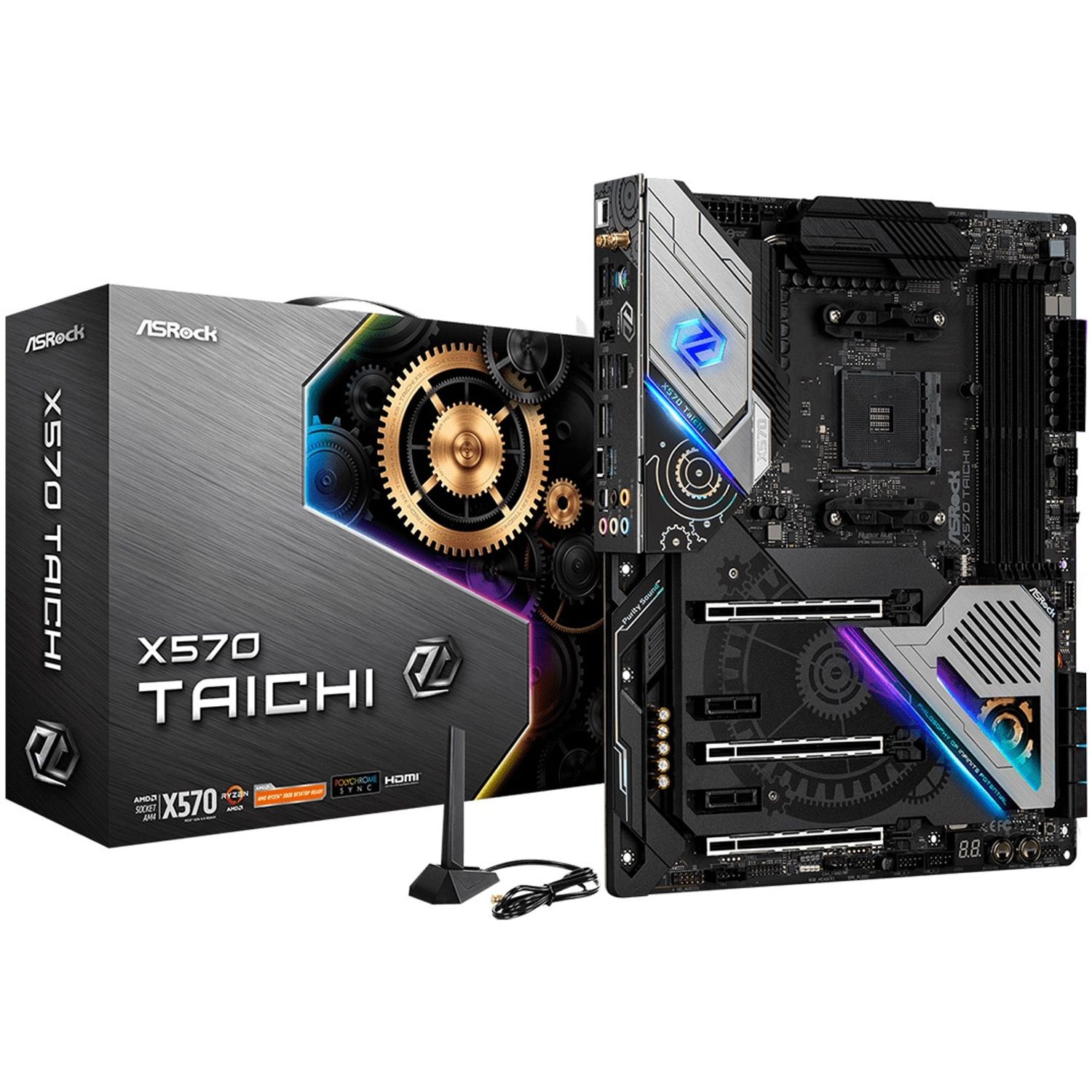 Placa de baza Asrock X570 Taichi, Socket AM4 (4717677338683) fotografia produsului View 4 L