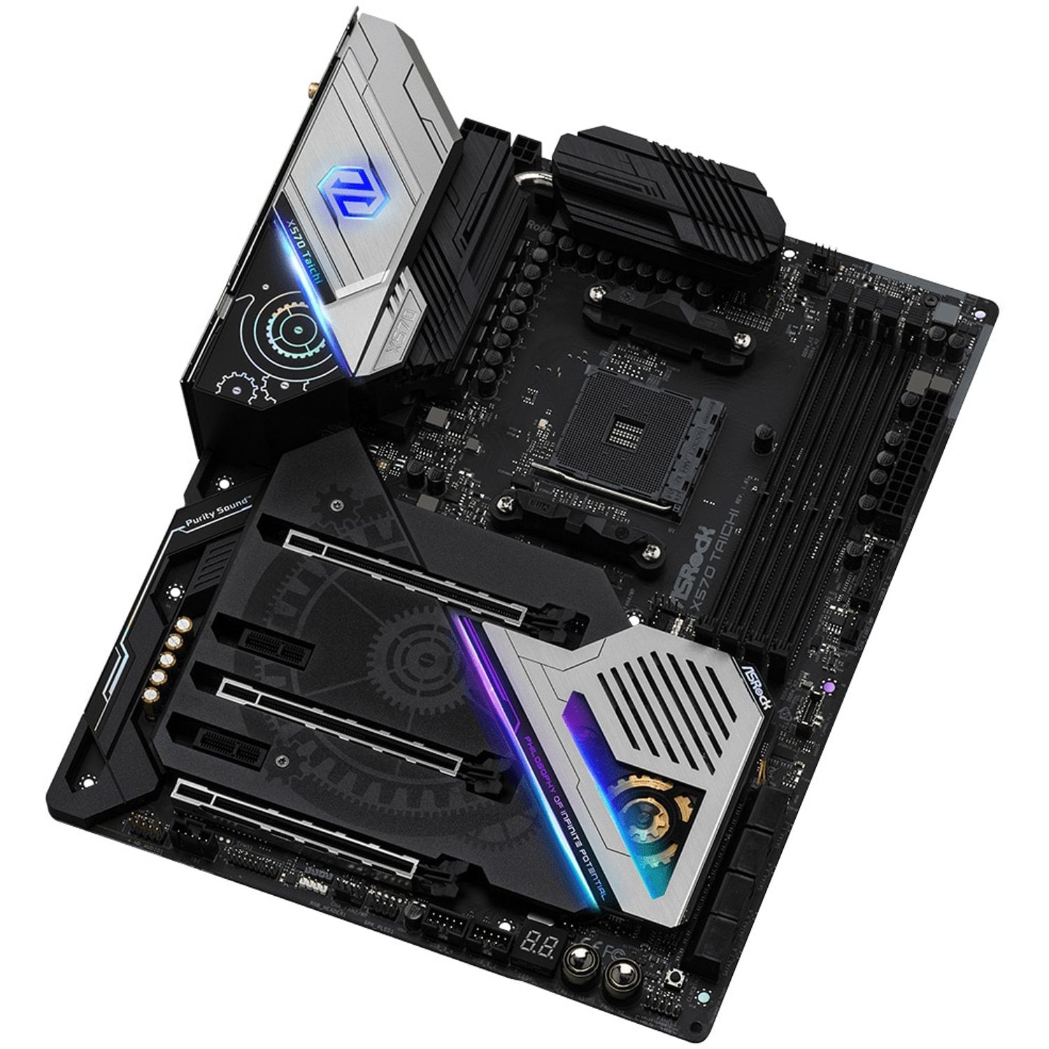 Placa de baza Asrock X570 Taichi, Socket AM4 (4717677338683) fotografia produsului View 2 L