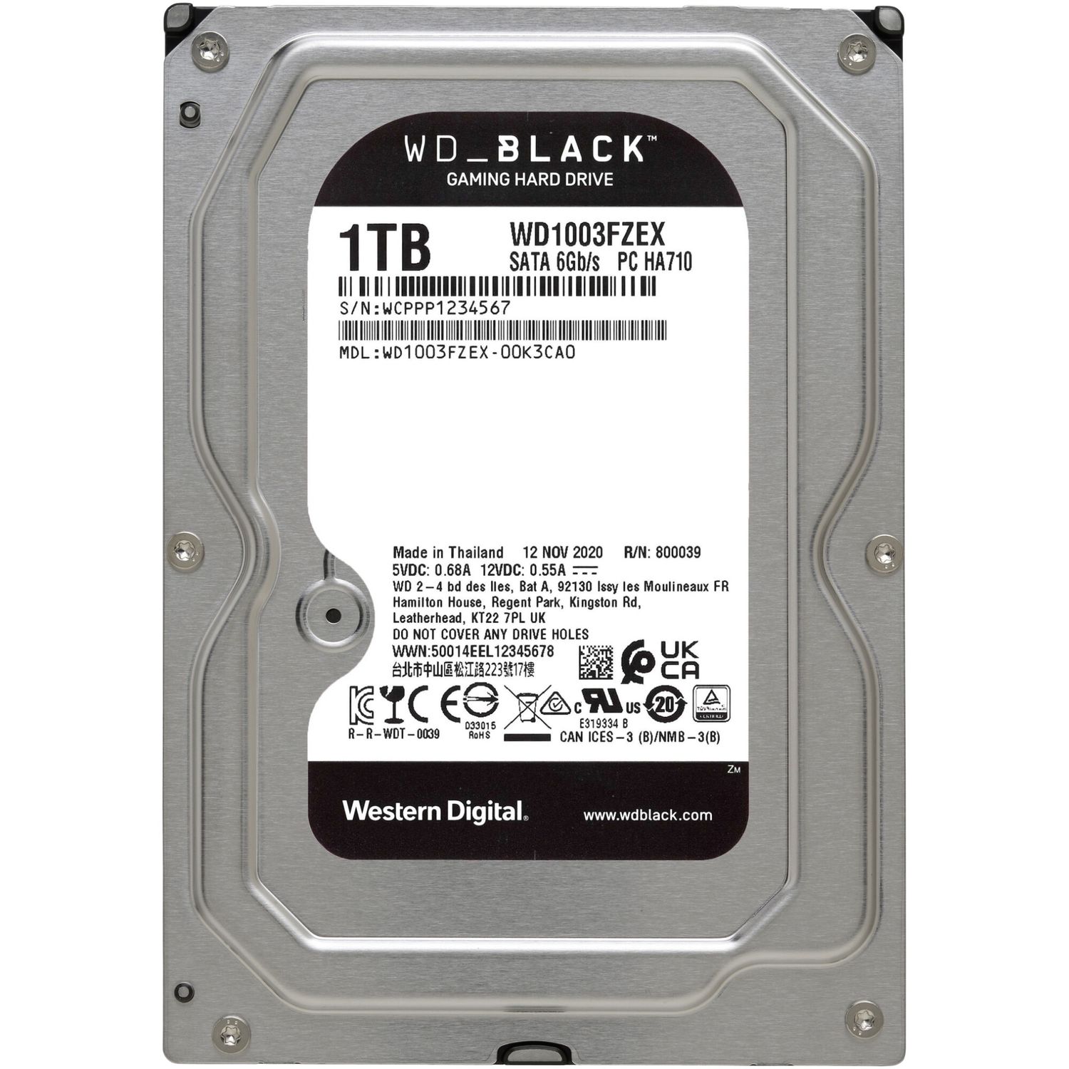 HDD WD Black 1TB, 7200rpm, 64MB cache, SATA III fotografia produsului View 2 L
