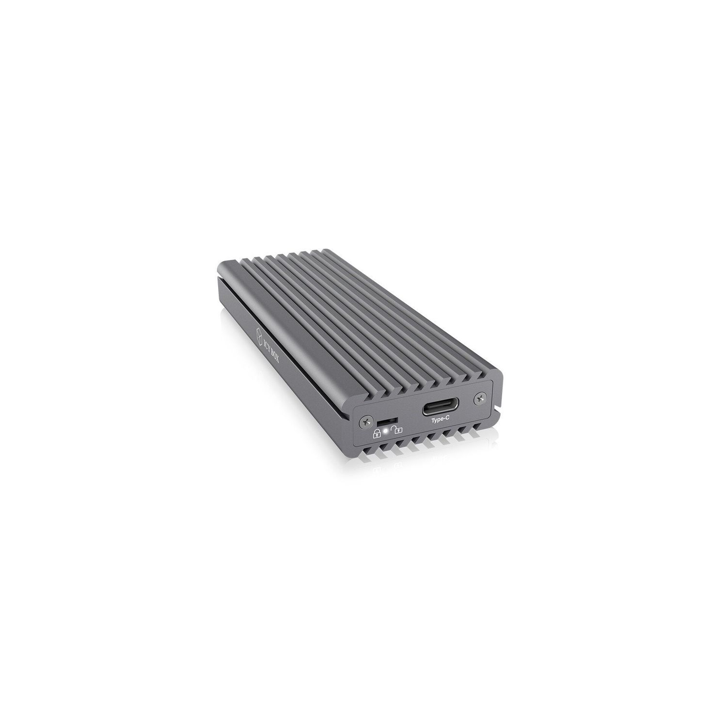 Carcasa IcyBox external enclosure , suport SSD tip M2 NVMe /PCI-E, USB 31 Type-C,IB-1817M-C31 fotografia produsului
