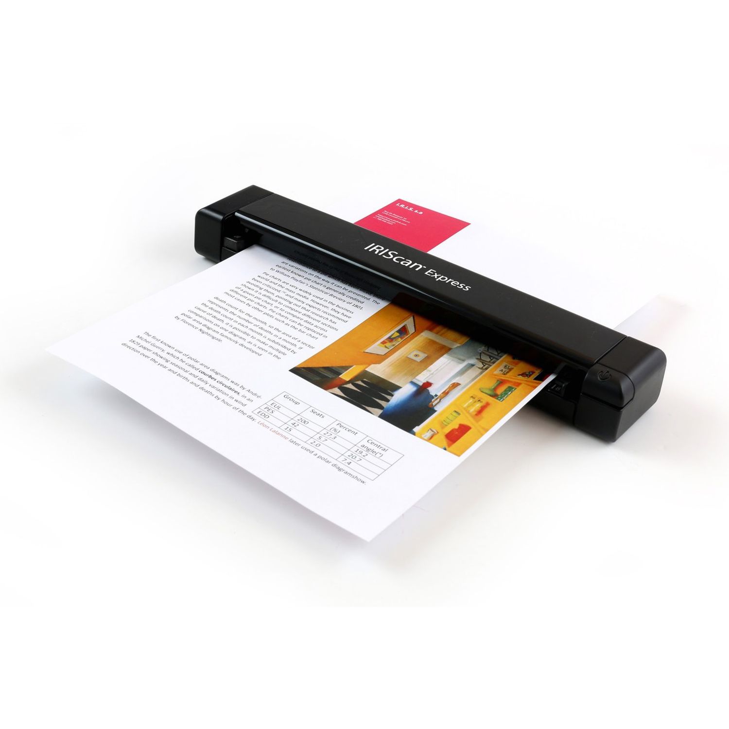 Scanner portabil IRISCan Express 4, include Readiris 14 fotografia produsului View 4 L