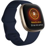 Smartwatch Fitbit Versa 3, Midnight Soft Gold fotografia produsului View 2 S