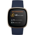 Smartwatch Fitbit Versa 3, Midnight Soft Gold fotografia produsului View 4 S