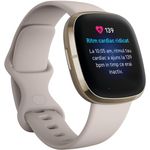 Smartwatch Fitbit Sense, Lunar White Soft Gold fotografia produsului View 3 S