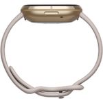 Smartwatch Fitbit Sense, Lunar White Soft Gold fotografia produsului View 7 S