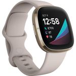 Smartwatch Fitbit Sense, Lunar White Soft Gold fotografia produsului View 2 S