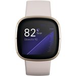 Smartwatch Fitbit Sense, Lunar White Soft Gold fotografia produsului View 5 S