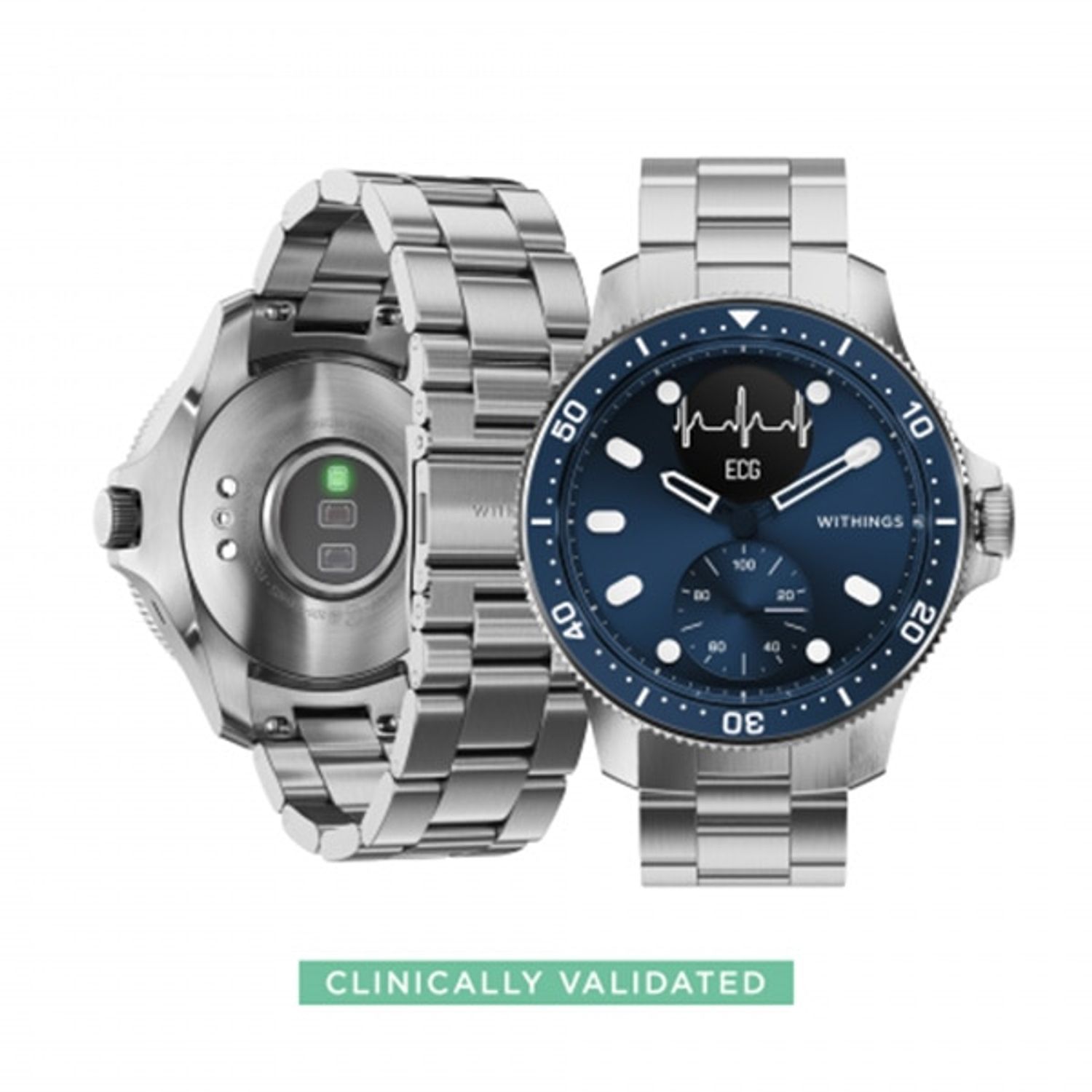 Smartwatch Withings Scanwatch, Horizon Special Edition, 43mm, Blue fotografia produsului View 4 L