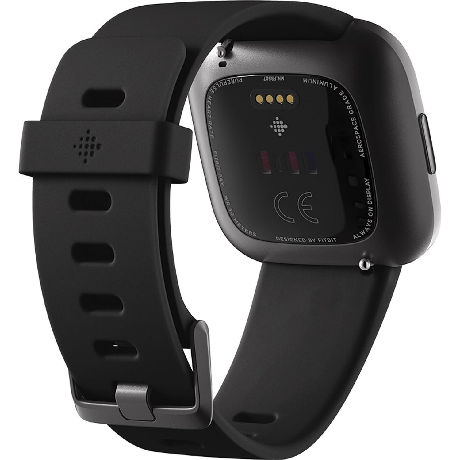 Smartwatch Fitbit Versa 2, NFC, Black/Carbon fotografia produsului View 3 L