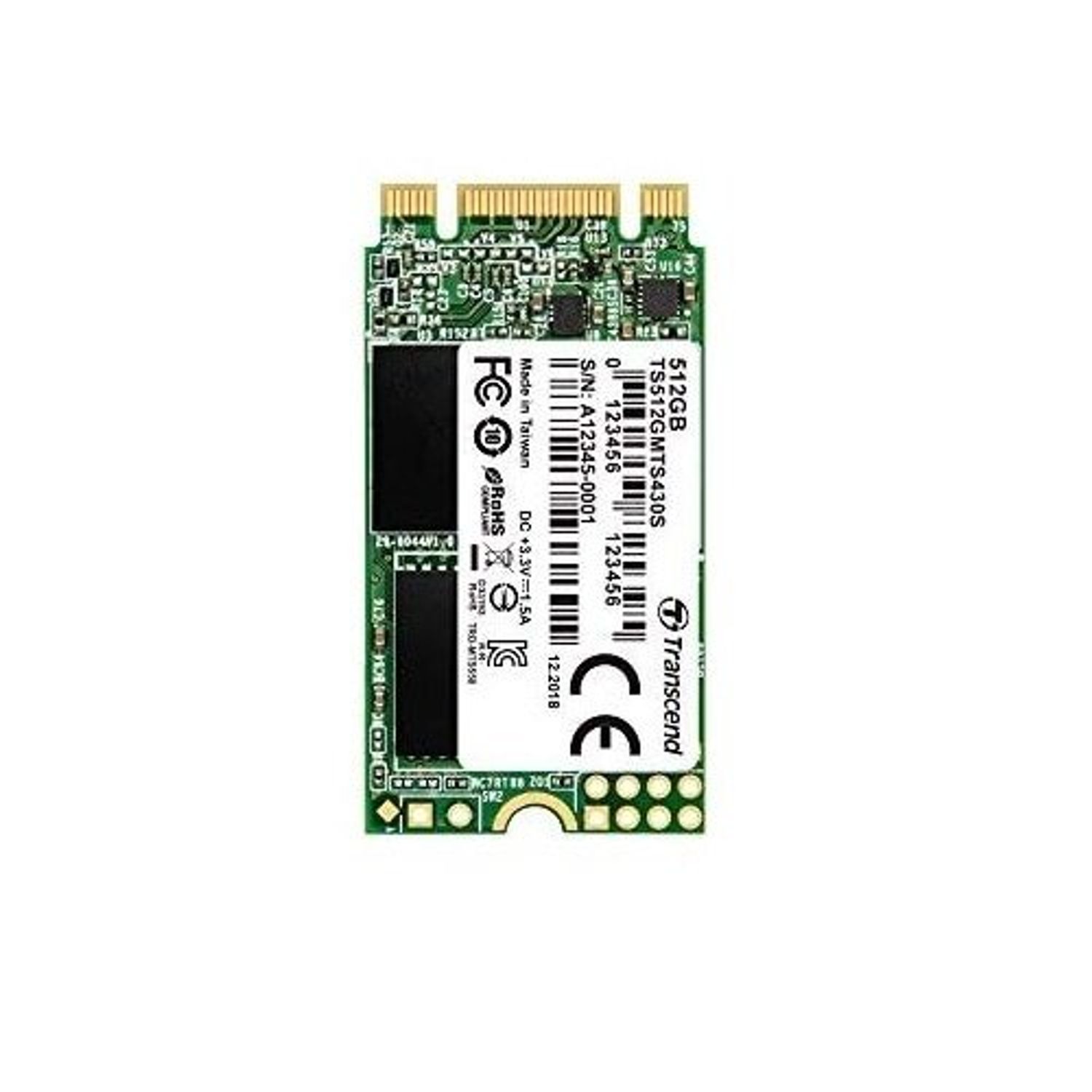 Solid-State Drive (SSD) laptop Transcend 420S, 480GB , M2 , format 2242 fotografia produsului