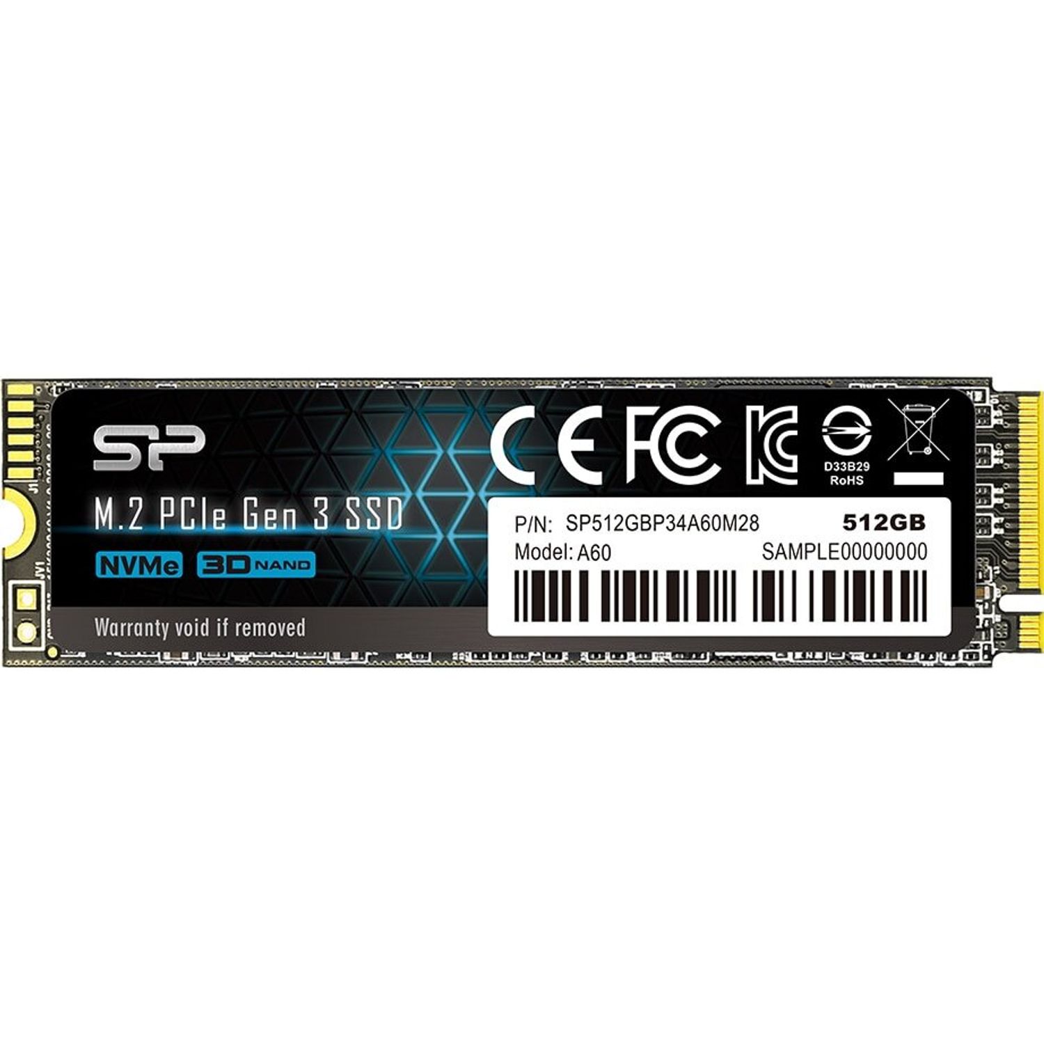 Solid-State Drive (SSD) Silicon Power A60, 512GB, M2 fotografia produsului