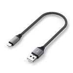 Cablu USB-A - Lightning Satechi impletit, 25cm, Gri fotografia produsului View 3 S
