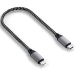 Cablu de incarcare USB-C to Lightning Satechi, 25cm, Gri spatial fotografia produsului View 4 S