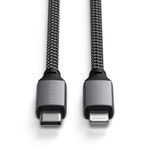 Cablu de incarcare USB-C to Lightning Satechi, 25cm, Gri spatial fotografia produsului View 9 S