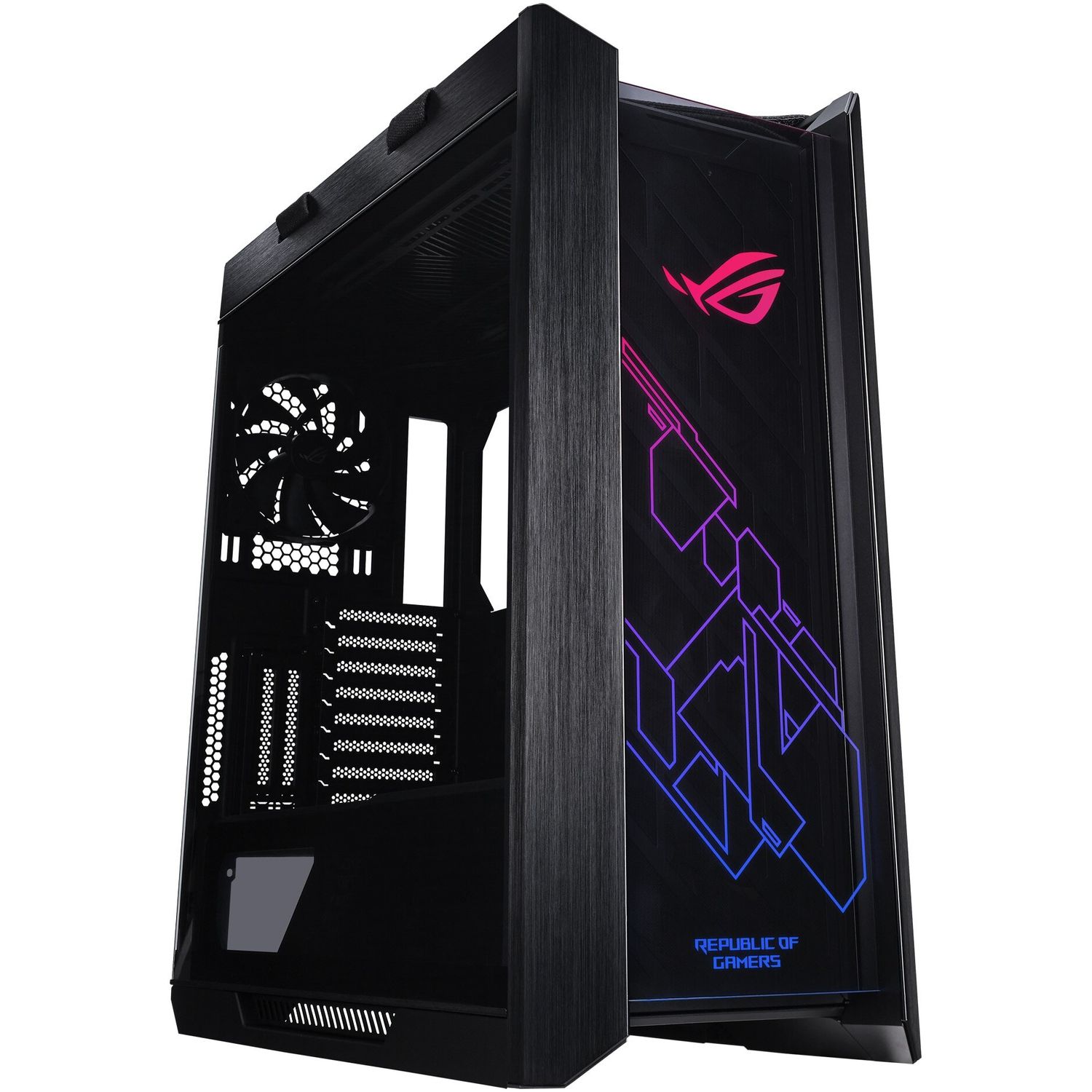 Carcasa Asus ROG Strix Helios, Mid-Tower, fara sursa, E-ATX, Black fotografia produsului