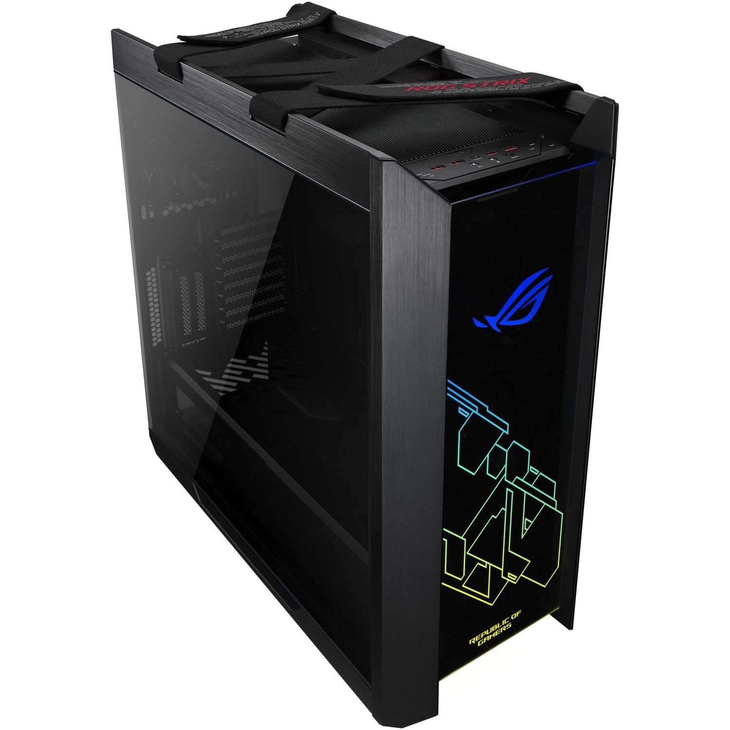 Carcasa Asus ROG Strix Helios, Mid-Tower, fara sursa, E-ATX, Black fotografia produsului View 4 L