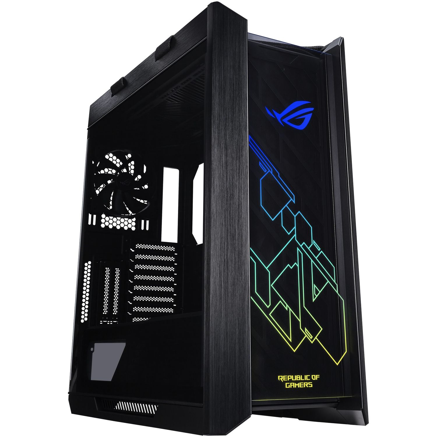 Carcasa Asus ROG Strix Helios, Mid-Tower, fara sursa, E-ATX, Black fotografia produsului View 2 L