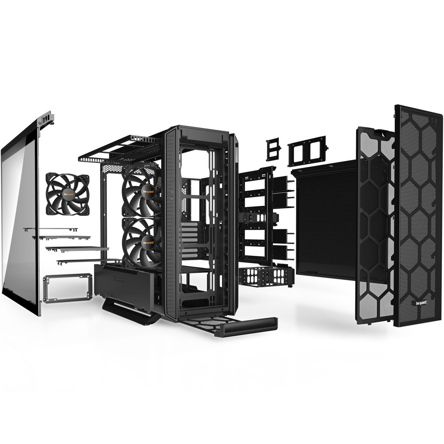 Carcasa Be quiet! Silent Base 802 Window, Mid-Tower, fara sursa, E-ATX, Black fotografia produsului View 9 L