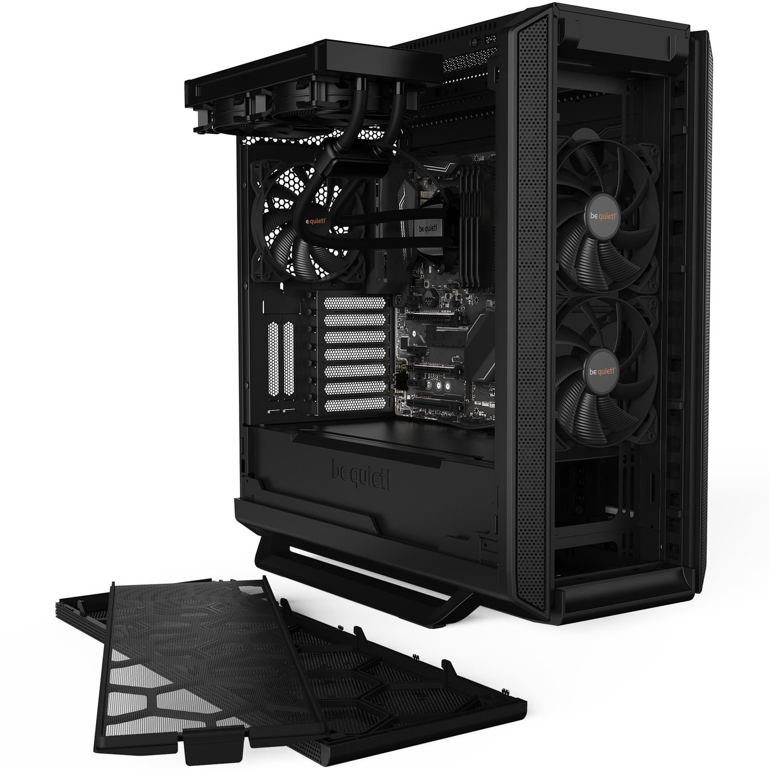 Carcasa Be quiet! Silent Base 802, Mid-Tower, fara sursa, E-ATX, Black fotografia produsului View 4 L