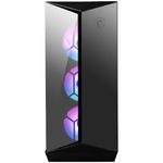 Carcasa MSI MPG GUNGNIR 110R ARGB, Mid-Tower, fara sursa, ATX, Black fotografia produsului View 3 S