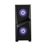 Carcasa MSI MAG FORGE 100M, Mid-Tower, fara sursa, ATX, Black fotografia produsului View 2 S