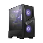 Carcasa MSI MAG FORGE 100M, Mid-Tower, fara sursa, ATX, Black fotografia produsului View 3 S